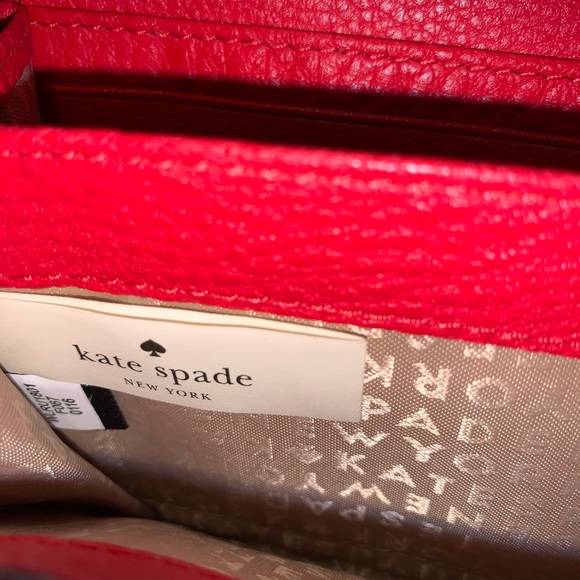 Kate spade red leather wallet - Picture 5 of 8